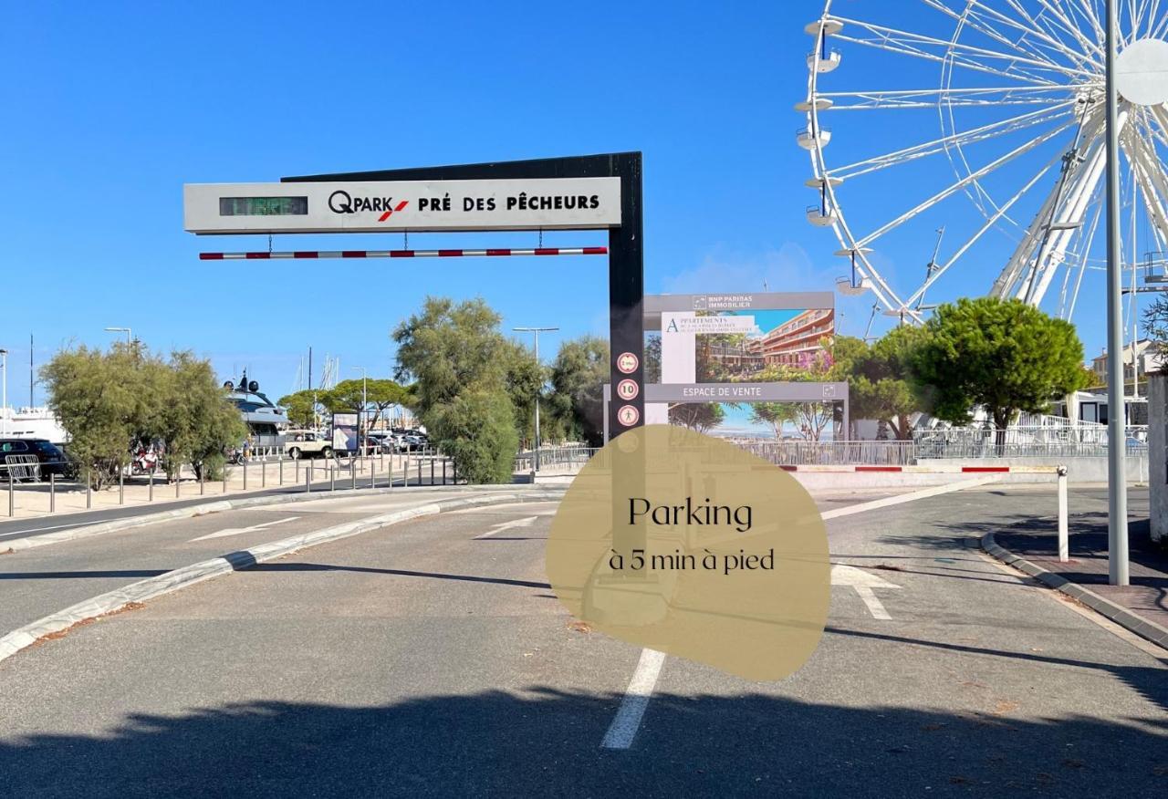 Vieil Antibes, Plage De Sable, Avec Parking Bagian luar foto