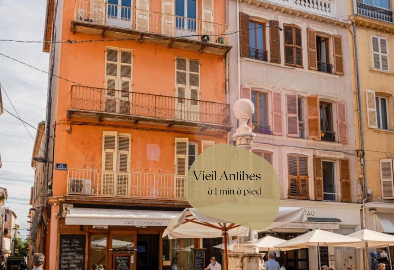 Vieil Antibes, Plage De Sable, Avec Parking Bagian luar foto